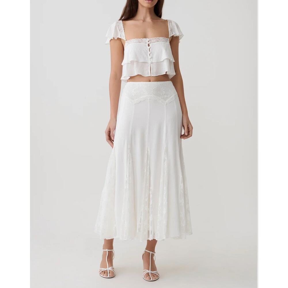 Meshki Top & Skirt Set Skylar Size S White - Picture 10 of 10